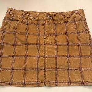 plaid skirt